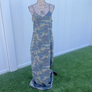 Three Bird Nest camouflage maxi dress. Size M/L Worn once